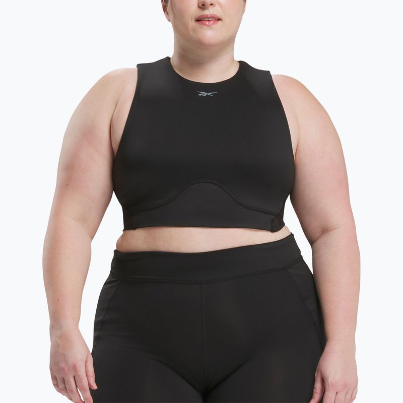 Top de antrenament pentru femei Reebok Lux Contour Crop In black