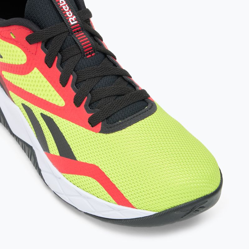 Încălțăminte de antrenament pentru bărbați Reebok NFX acid yellow/black/vector red 7