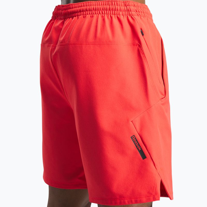 Pantaloni scurți de antrenament pentru bărbați Reebok Athlete Strenght energy red 4