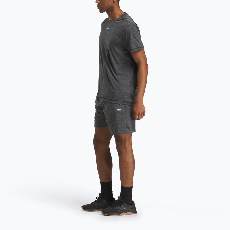Pantaloni scurți de antrenament pentru bărbați Reebok Id Train Melange Knit black 2