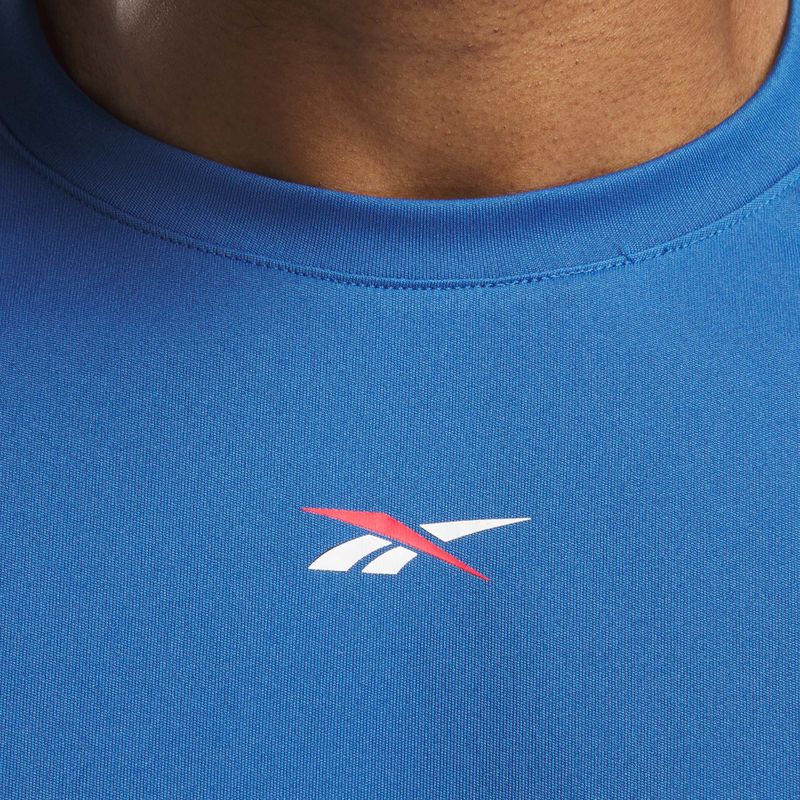 Longsleeve de antrenament pentru bărbați Reebok Id Train Energy Tech Tee twilight blue 4