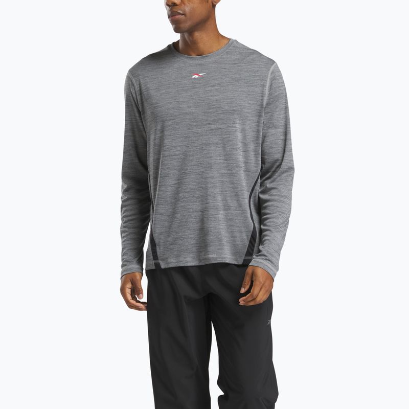 Longsleeve de antrenament pentru bărbațiReebok Id Train Energy Tech Tee grey 1