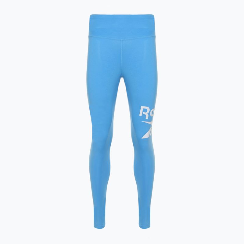 Colanți pentru femei Reebok Identity Big Logo Cotton recovery blue