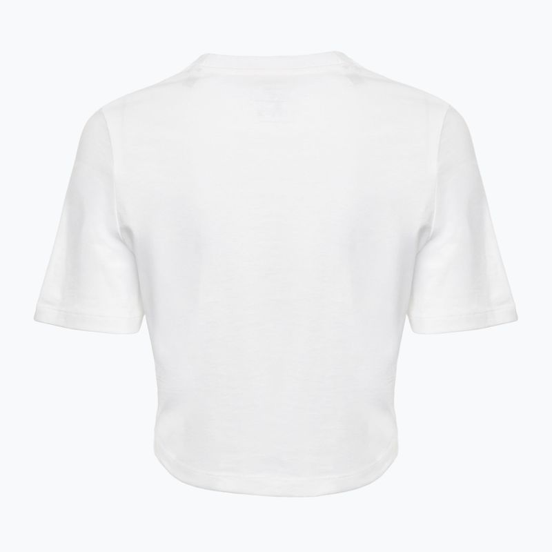 Tricou pentru femei  Reebok Identity Big Logo Crop Tee white/coral/blue 2