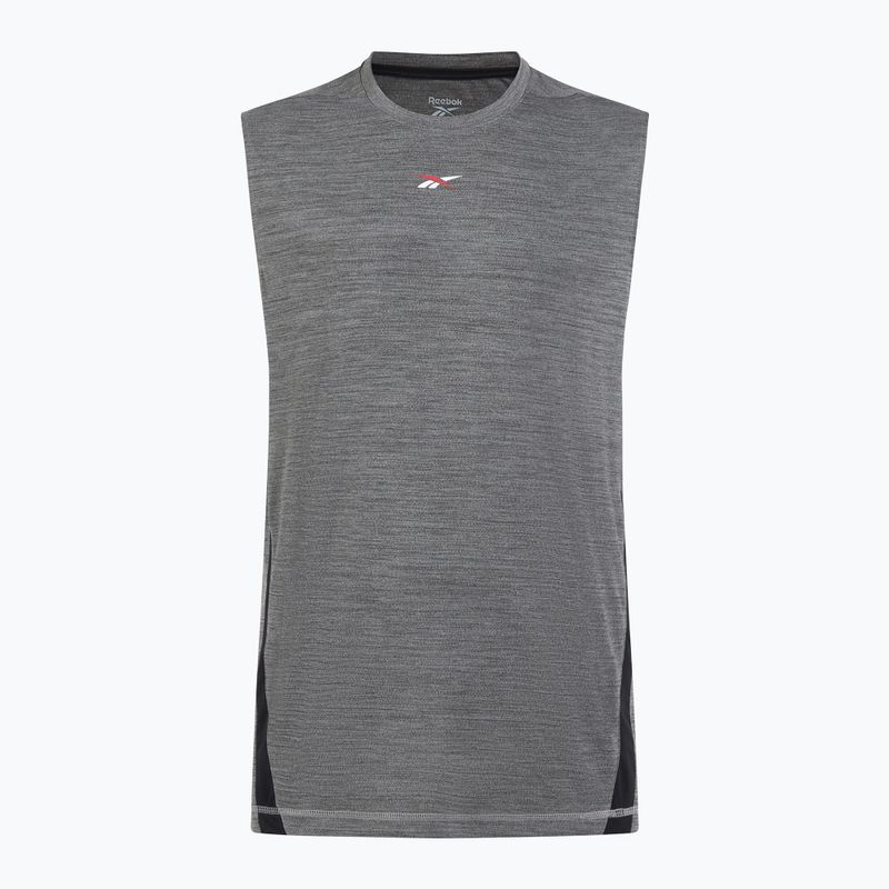 Tricou de antrenament pentru bărbați Reebok Id Train Energy SLVLS Tech Tee grey 1