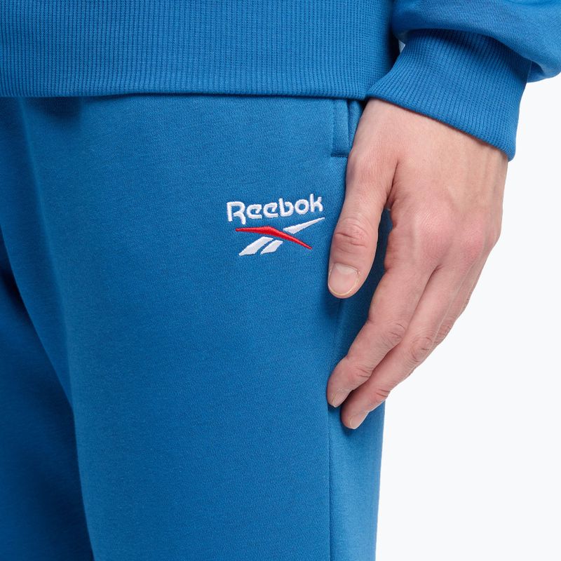 Pantaloni Reebok Identity Small Logo Fleece Jogger albastru crepuscular 4