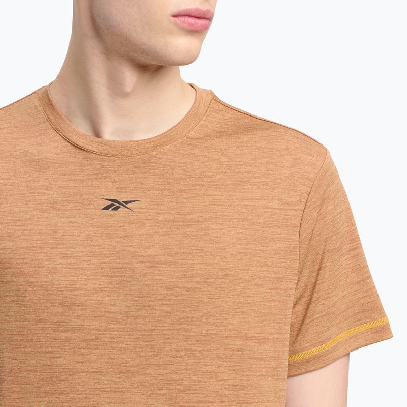 Tricou de antrenament pentru bărbați Reebok Id Train Melange Tech Tee electric amber 4