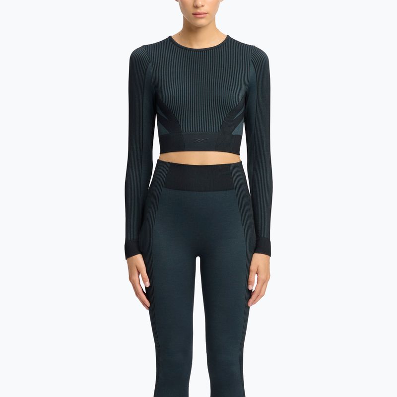 Longsleeve de antrenament pentru femei Reebok RBK Lab Seamless Crop black