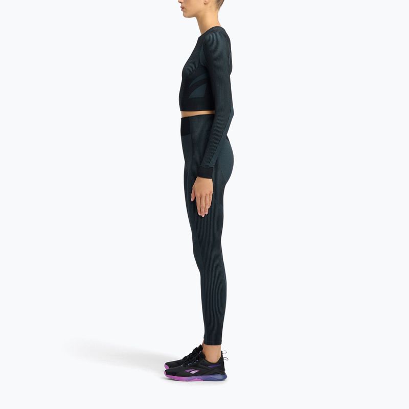 Longsleeve de antrenament pentru femei Reebok RBK Lab Seamless Crop black 2