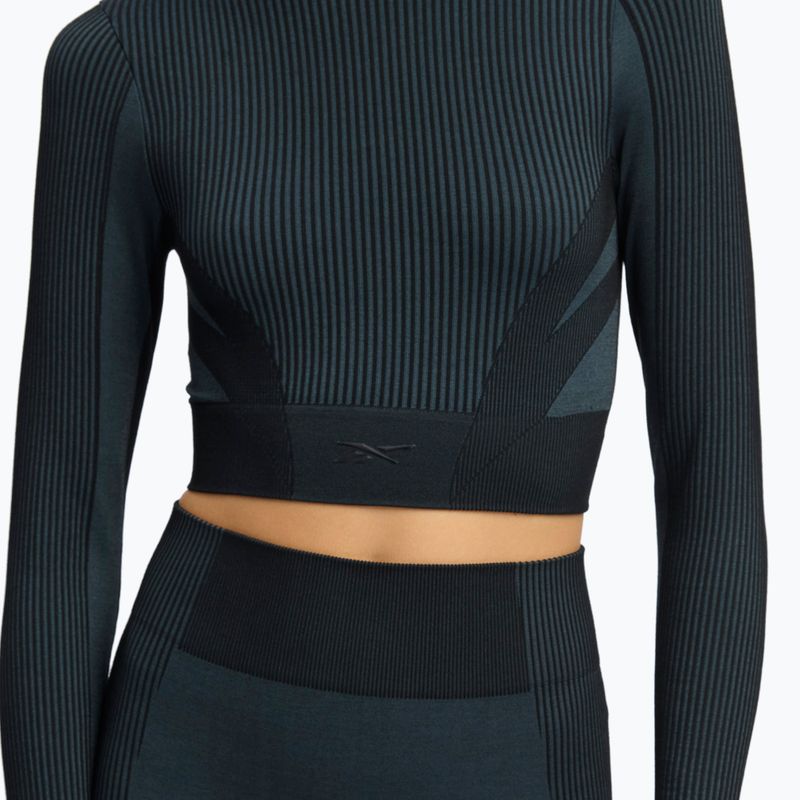 Longsleeve de antrenament pentru femei Reebok RBK Lab Seamless Crop black 4