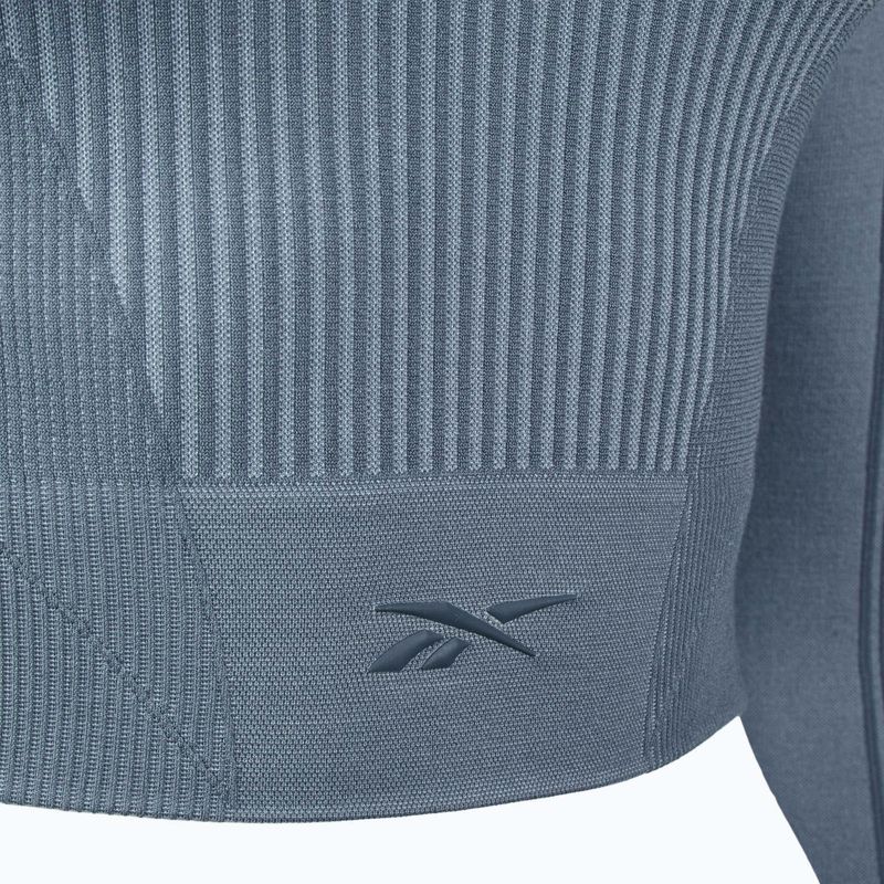Longsleeve de antrenament pentru femei Reebok RBK Lab Seamless Crop upgrade blue 3