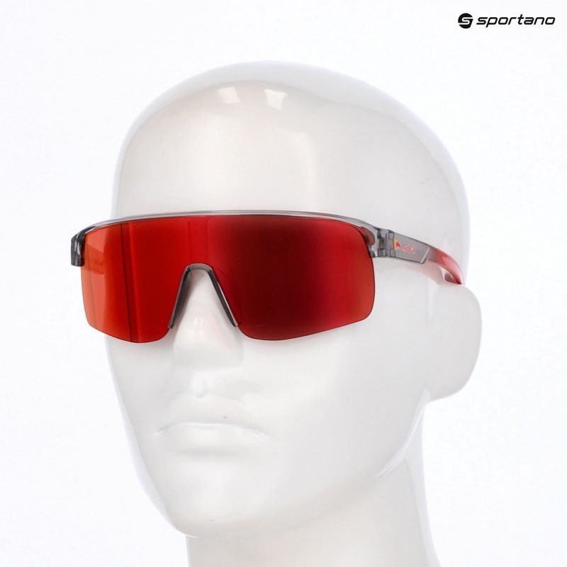 Ochelari de soare Red Bull SPECT Dakota light grey/brown with red-orange mirror 7