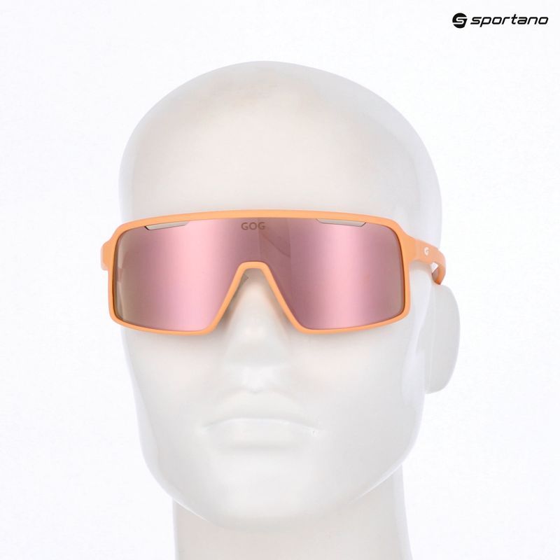 Ochelari de soare GOG Enki matt orange/white reflex rose/gold 5