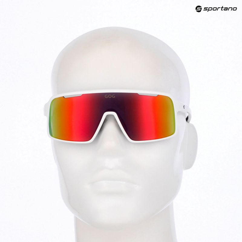 Ochelari de soare GOG Enki matt white/black reflex black/red 5
