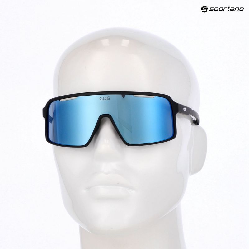 Ochelari de soare GOG Enki matt black/reflex white/blue 5