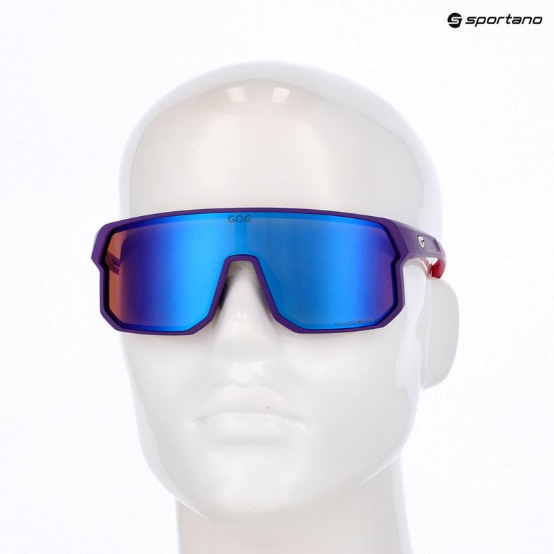 Ochelari de soare GOG Vidar matt purple/pink/reflex blue 6