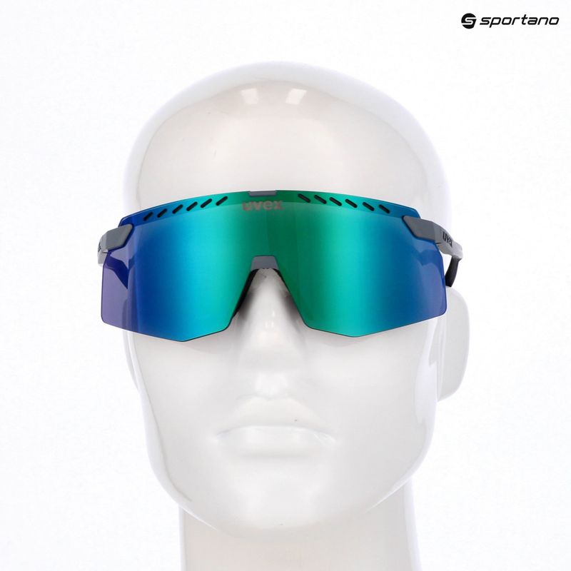 Ochelari de soare UVEX Pace Stage grey matt/mirror green 7