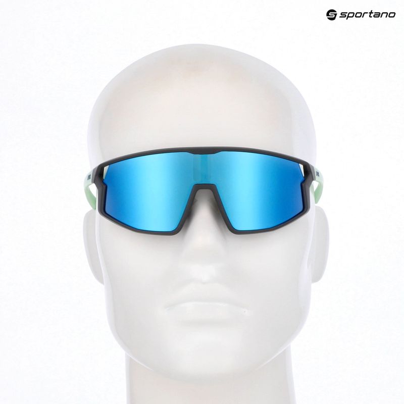 Ochelari de soare pentru copii UVEX Skyryse Jr grey/green matt/mirror blue 7