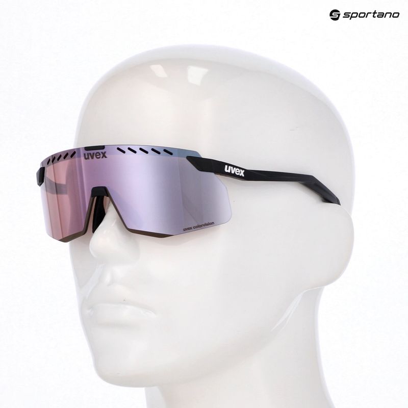 Ochelari de soare UVEX Pace Stage Small CV black matt/mirror pink 7