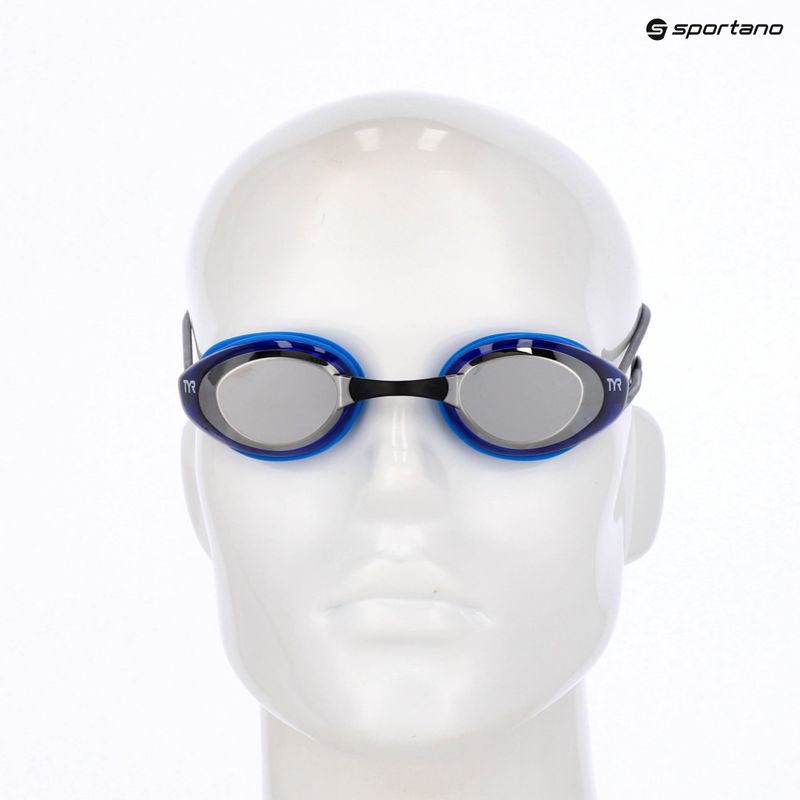 Ochelari de înot TYR Blackhawk Racing Mirrored silver/blue/black 3