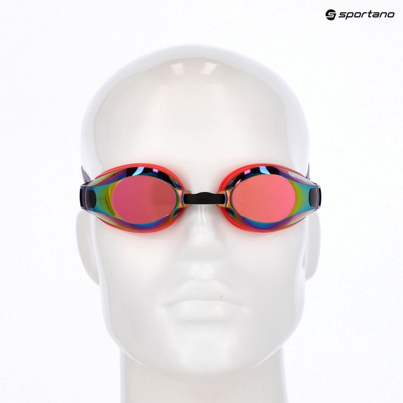 Ochelari de înot arena Zoom X-Fit Mirror copper/bright coral/plum 9