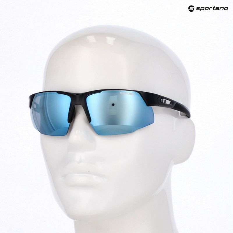 Ochelari de soare Tifosi Centus gloss black/smoke bright blue 9