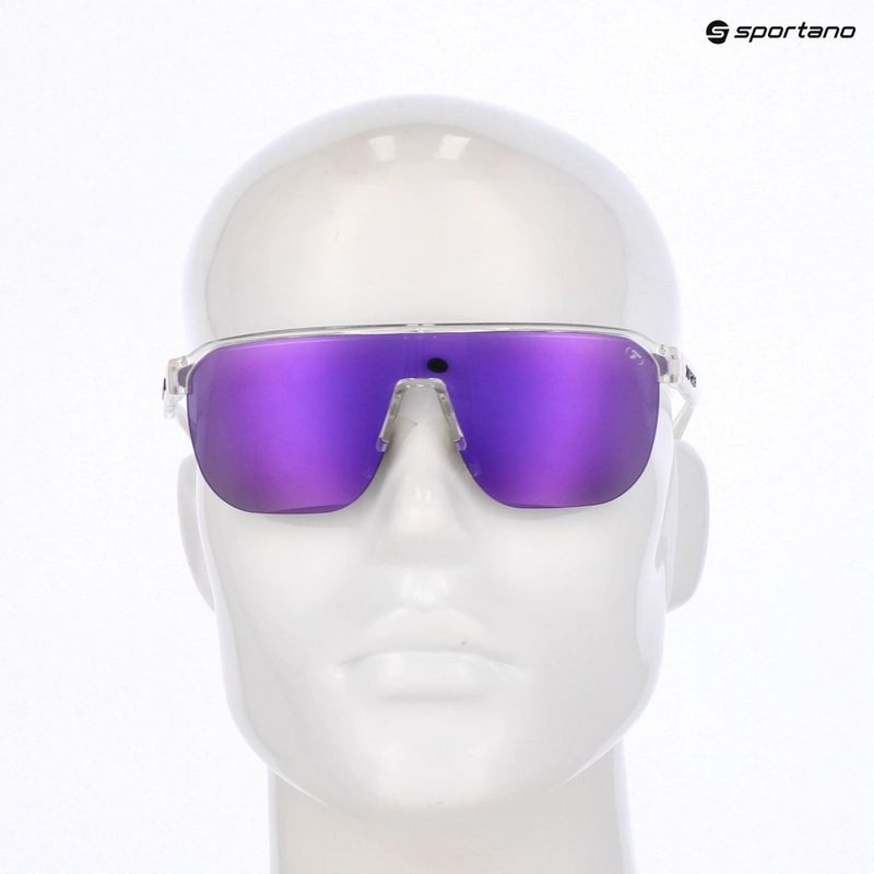 Ochelari de soare Tifosi Sanctum SL crystal clear/smoke purple mirror ar 4