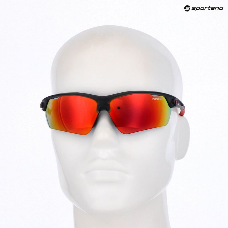 Ochelari de soare Tifosi Navar FC satin vapor/smoke red mirror 5