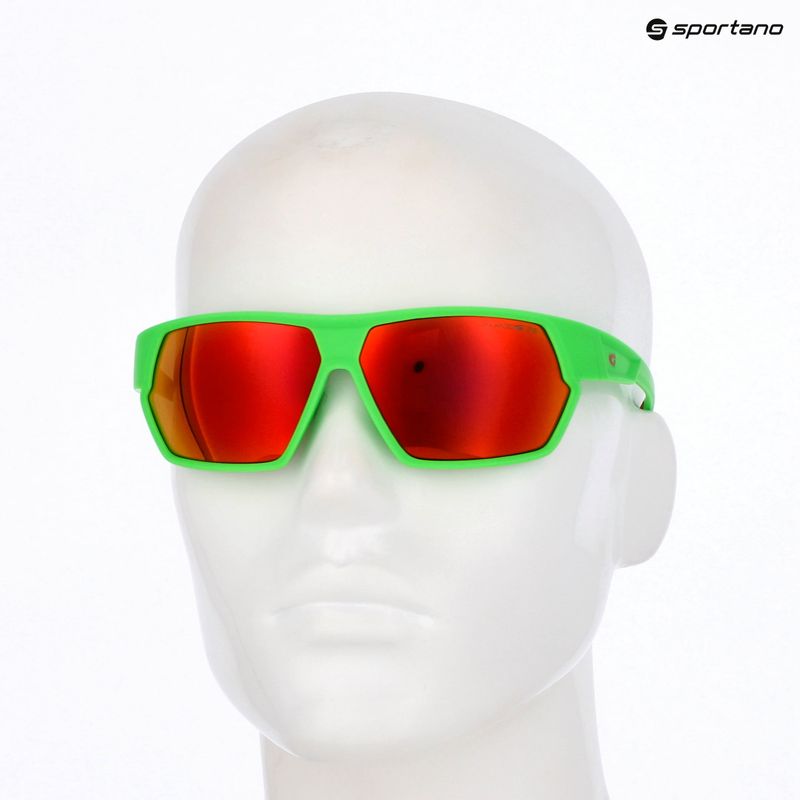 Ochelari de soare GOG Zonda matt neon green/red 12