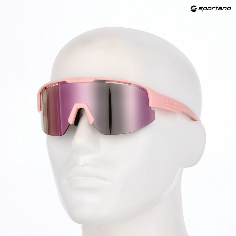 Ochelari de soare Bliz Matrix matte powder pink/brown rosé multi 6
