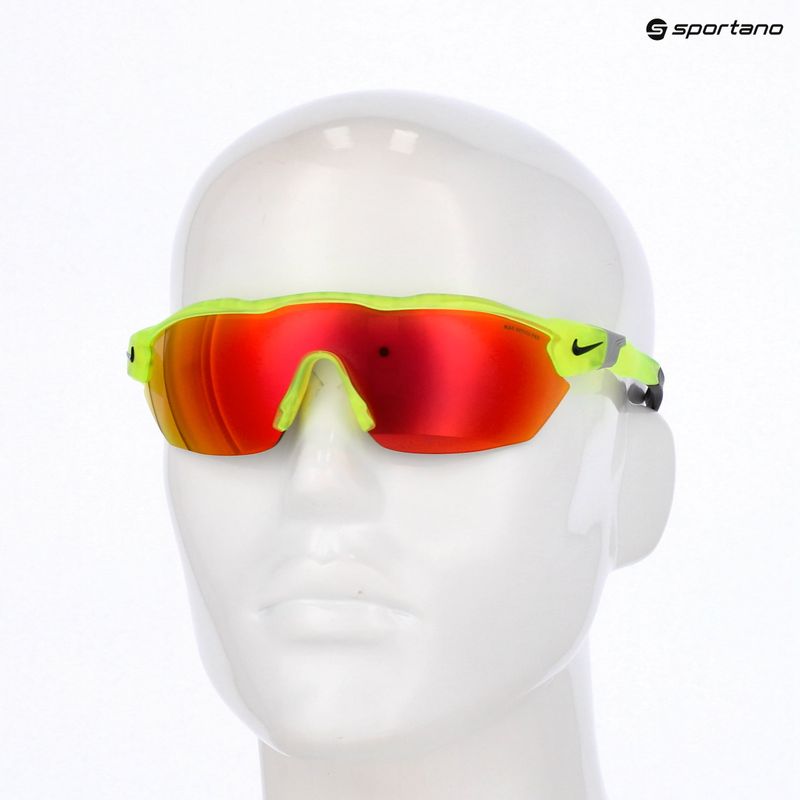 Ochelari de soare pentru bărbați Nike Show X3 Elite L matte volt/road red mirror 8