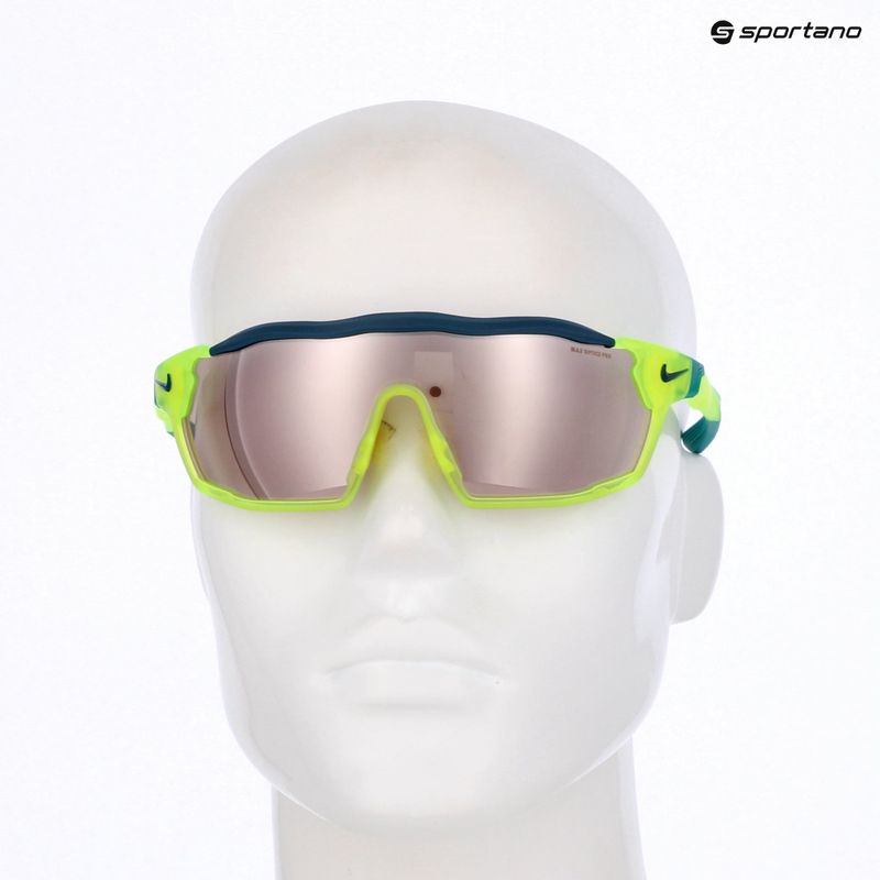 Ochelari de soare Nike Show X Rush matte volt/chrome mirror 9