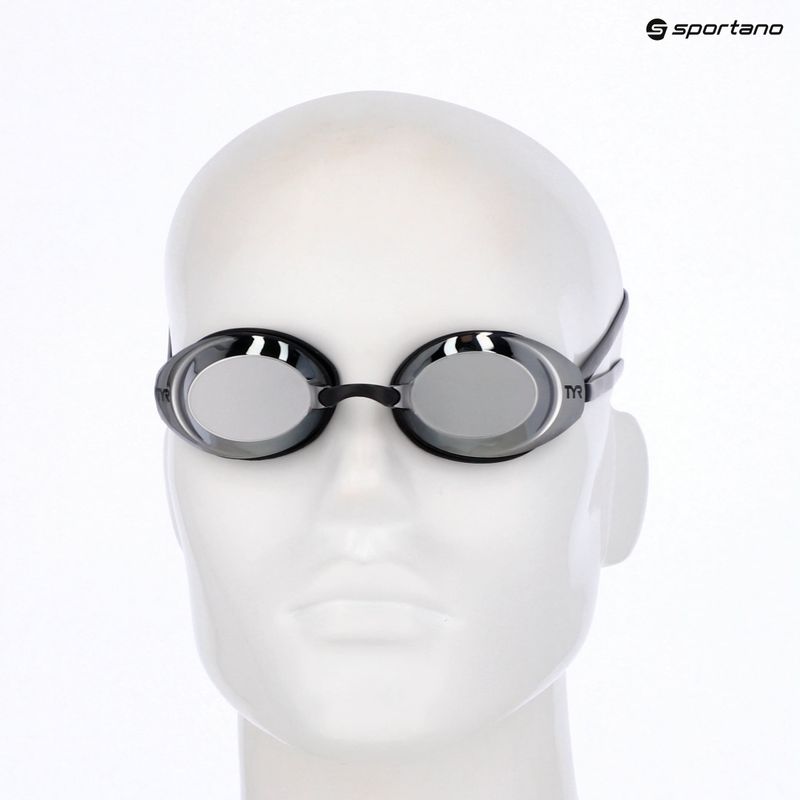 Ochelari de înot TYR Vecta Racing Mirrored silver/black/black 3