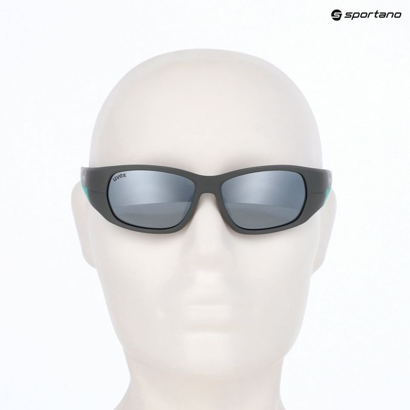 Ochelari de soare pentru copii UVEX Sportstyle 514 grey matt/mirror silver 10