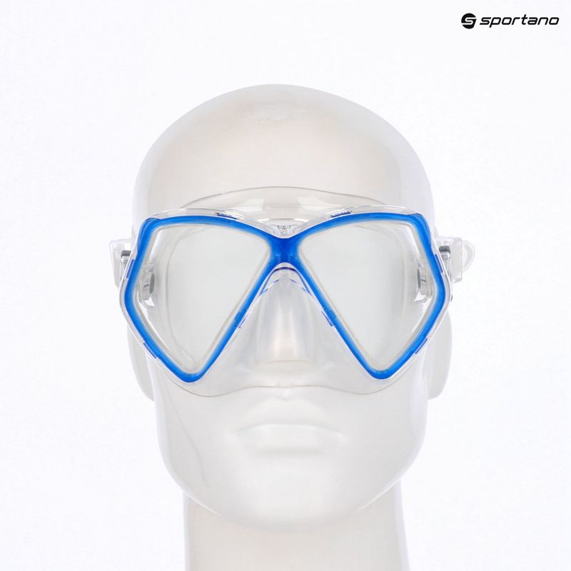 Mască de snorkeling pentru copii Mares Zephir JR blue/clear 3