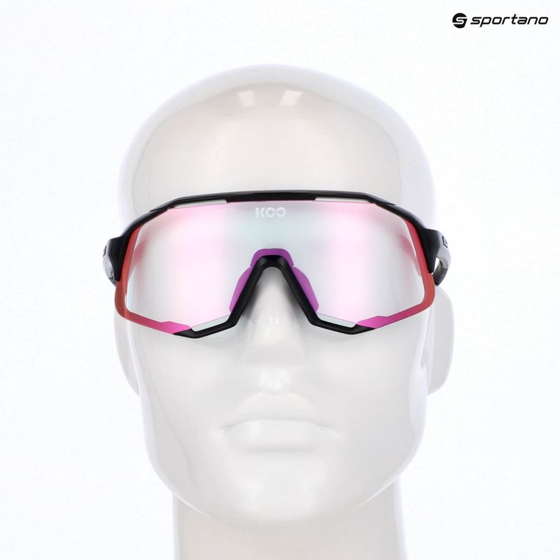 Ochelari de soare Koo Demos black/photochromic fuchsia 6