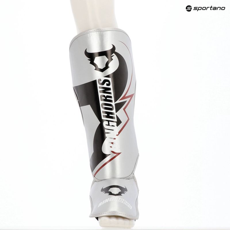 Protecții pentru tibie și picioare Venum Ringhorns Charger Shin silver/black 7