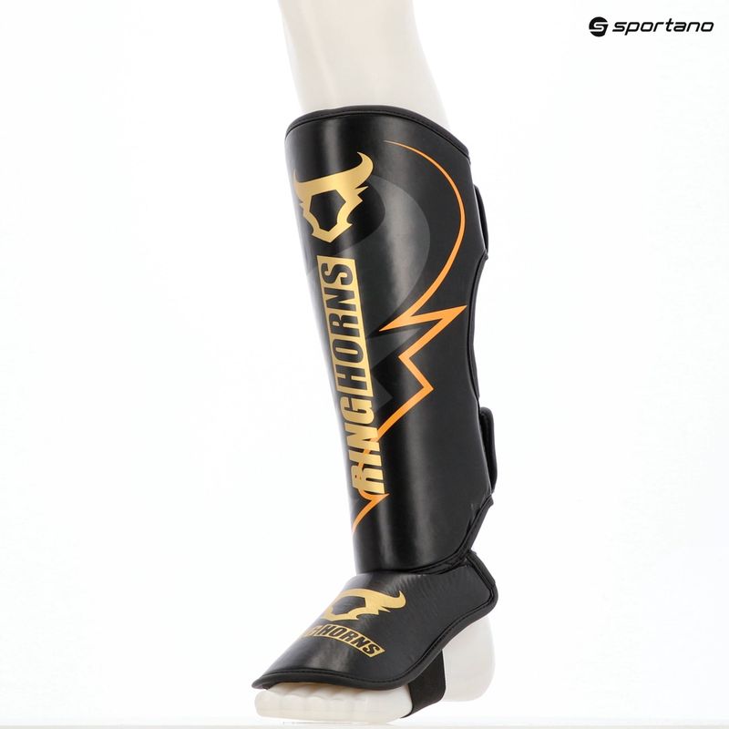 Protecții pentru tibie și picioare Venum Ringhorns Charger Shin black/gold 7