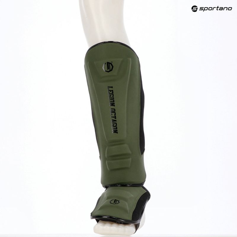 Protecții pentru tibie și picioare Octagon Legion Enforcer dark green 6