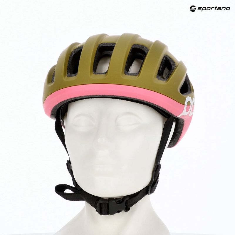 Cască de ciclism POC Amidal olivine green matt/thulite pink matt 6