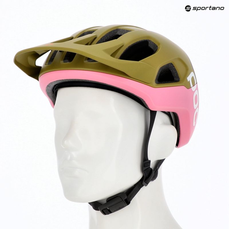 Cască de ciclism POC Cularis olivine green matt/thulite pink matt 6