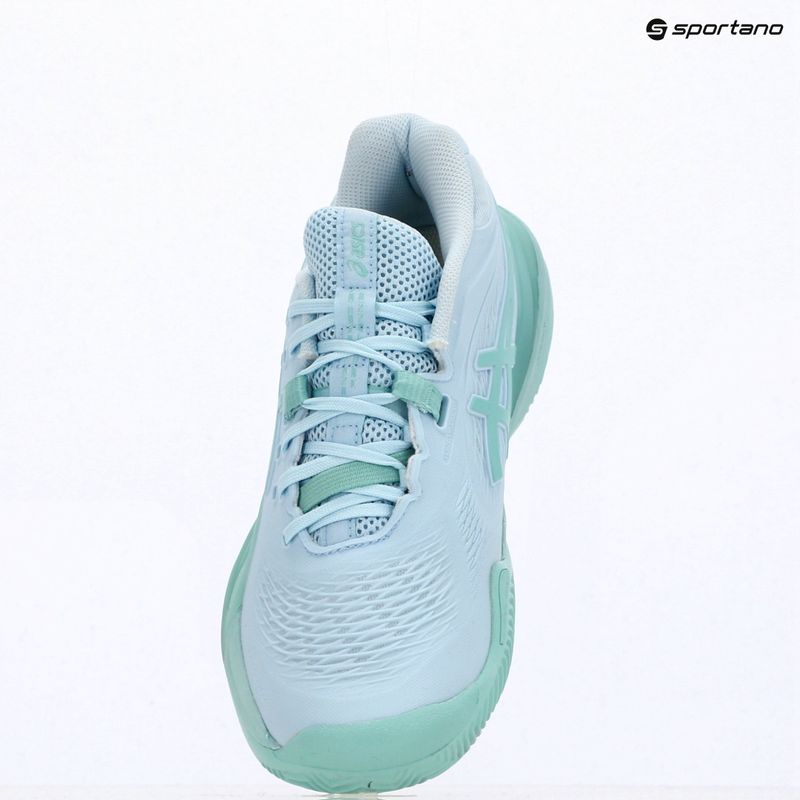 Încălțăminte de tenis pentru femei ASICS Gel-Resolution X Clay light blue/oasis green 14