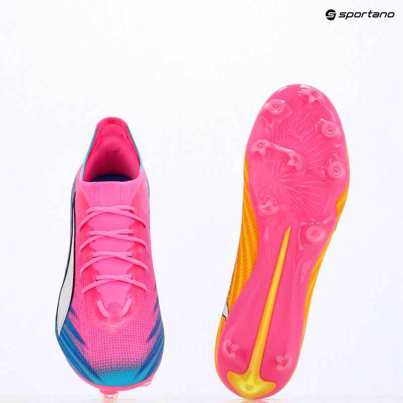 Încălțăminte de fotbal PUMA Ultra 6 Pro FG/AG poison pink/puma white/sunstream/bright aqua/puma black 17