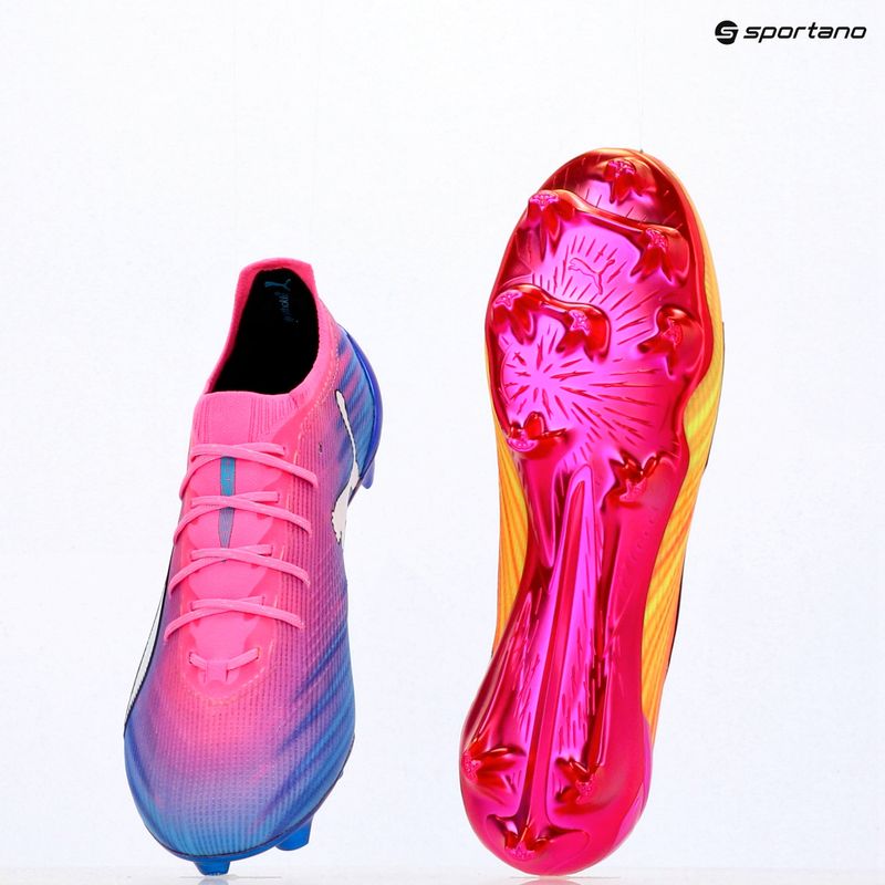 Încălțăminte de fotbal PUMA Ultra 6 Ultimate FG poison pink/puma white/sun stream/bright aqua/puma black 18