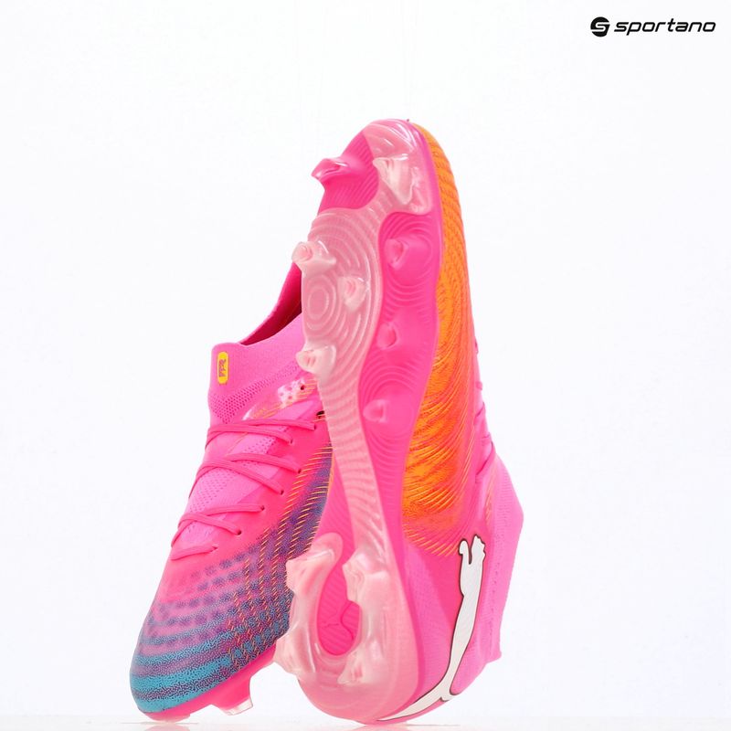 Încălțăminte de fotbal PUMA Future 9 Pro FG/AG poison pink/sun stream/bright aqua/puma white 15