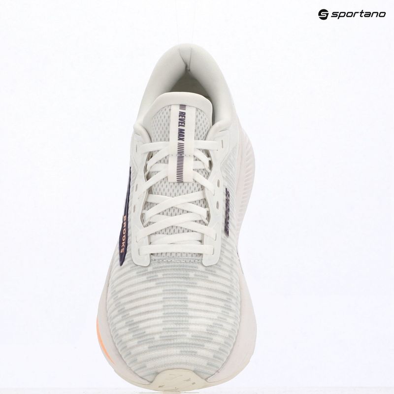 Încălțăminte de alergare pentru femei Brooks Revel Max brightwhite/mulledgrape/peach 13
