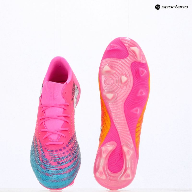 Încălțăminte de fotbal PUMA Future 9 Match Fusion FG/AG poison pink/puma white/sun stream/bright aqua/puma black 16