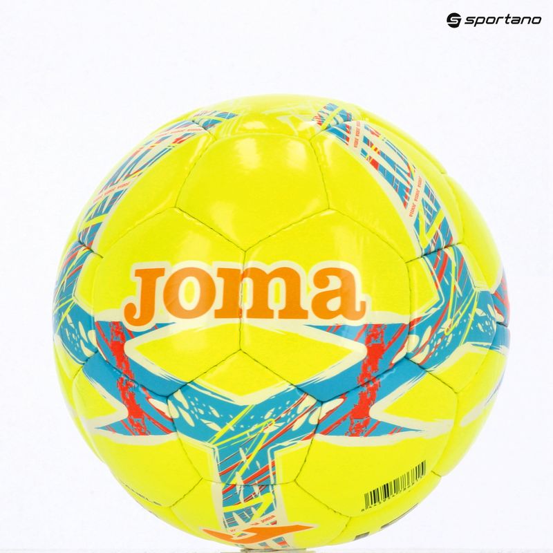 Minge de fotbal Joma Dali III yellow/fluor turquoise mărimea 5 7