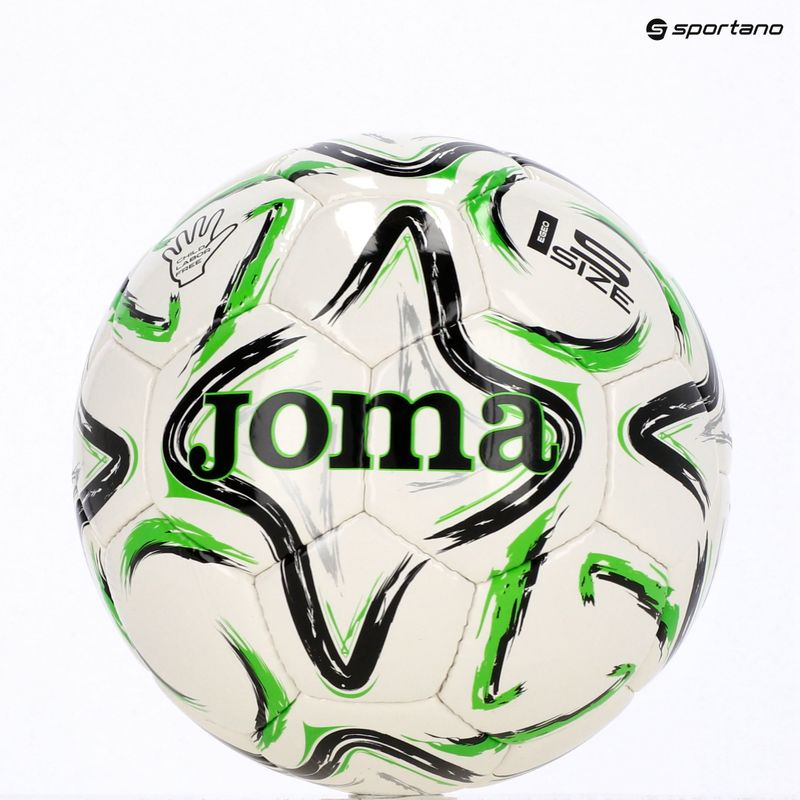 Minge de fotbal Joma Egeo II black/fluor green mărimea 5 7