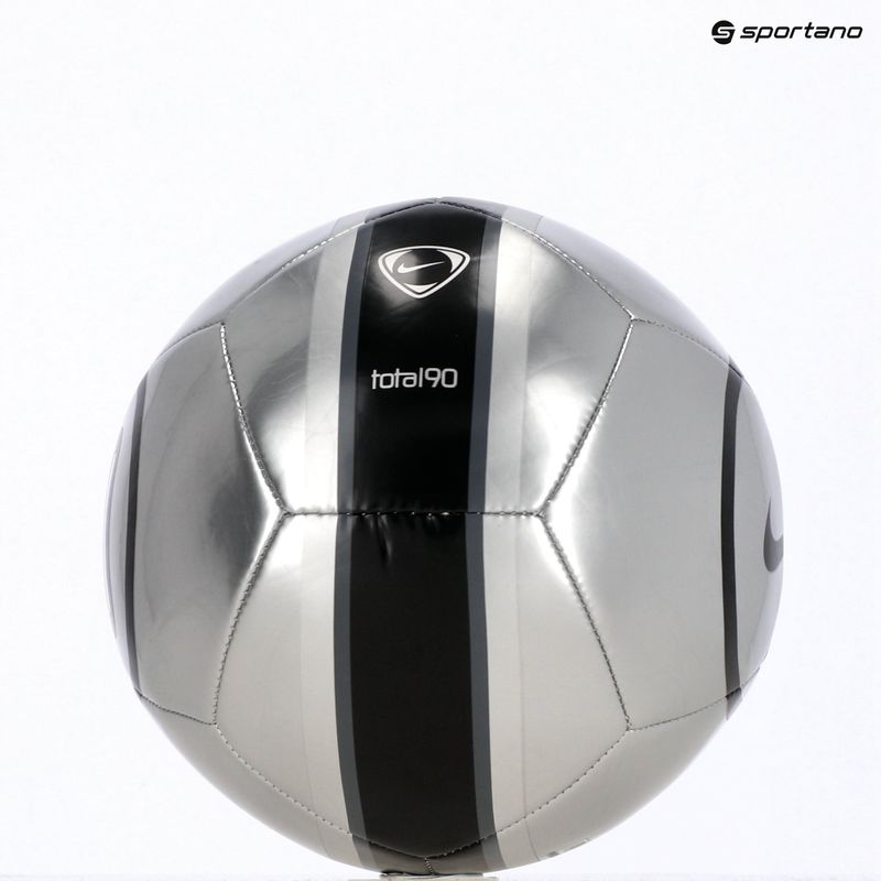Minge de fotbal Nike Academy T90 Metallic '26 metallic silver/black/black mărimea 4 5